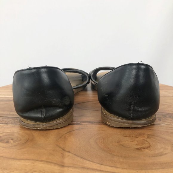 Torrid D'orsay Leather Crisscross Cross Over Slip On Sandal Open Toe Flats - 11 - Picture 7 of 10